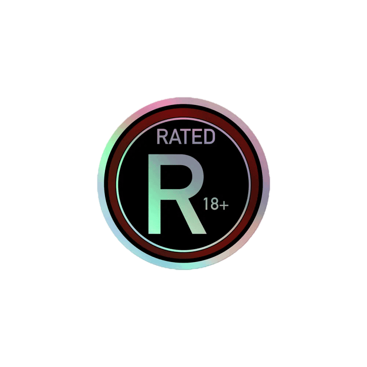 Rated R Holo Sticker product image (1)