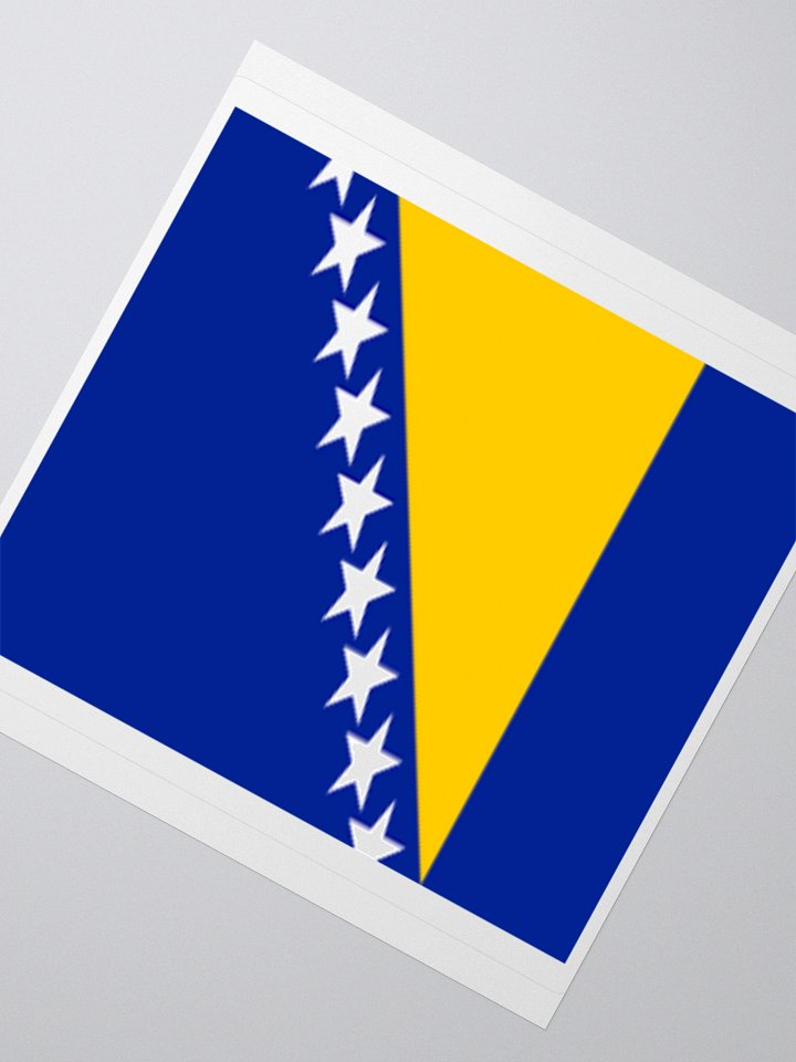 Exclusive Bosnia and Herzegovina Flag Kiss-Cut Stickers - High-Quality Vinyl, Multiple Sizes product image (6)