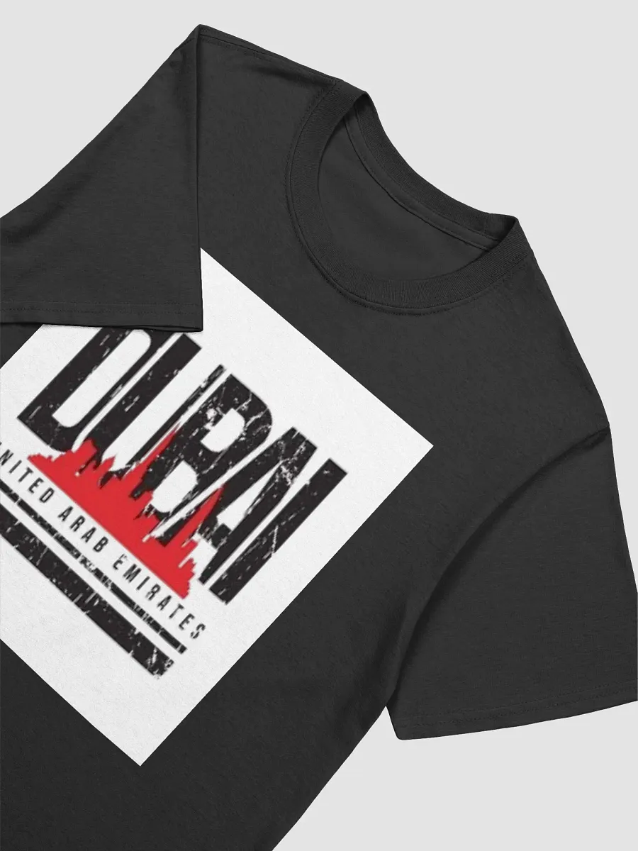 Man T-Shirt Dubai Red Black Unisex Softstyle T-Shirt product image (3)