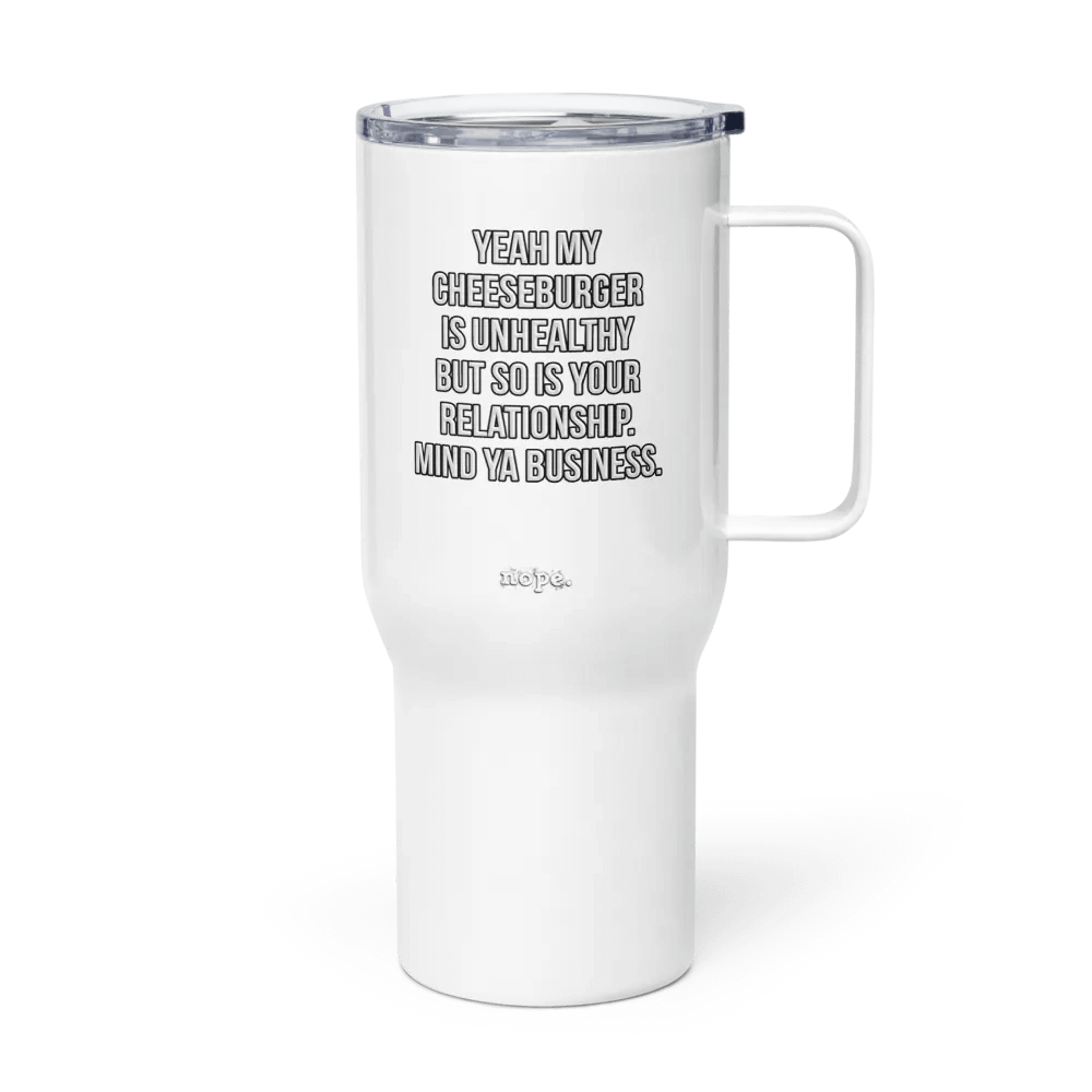 nope. resolute - cheeseburger tumbler lg product image (3)