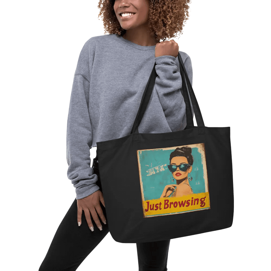 Just Browsing Retro Tote Bag product image (5)