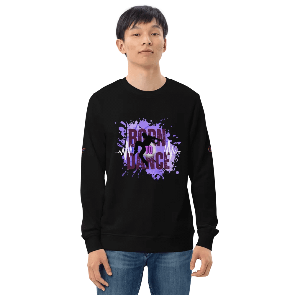BORN TO DANCE His Silhouette Unisex Organic Sweatshirt product image (4)