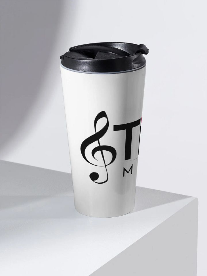 TDS Music White Stainless Steel Travel Mug product image (2)