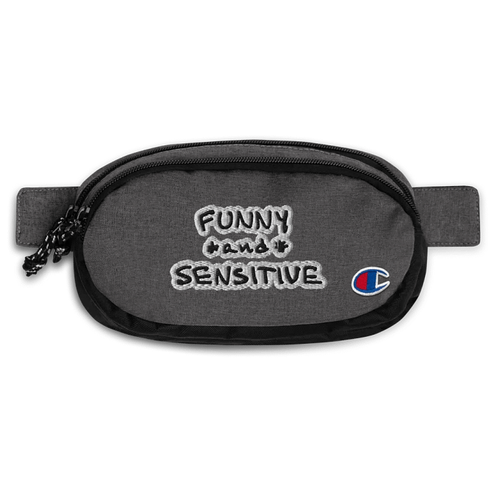 FUNNY *and* SENSITIVE (bubble design) champion fanny pack product image (1)