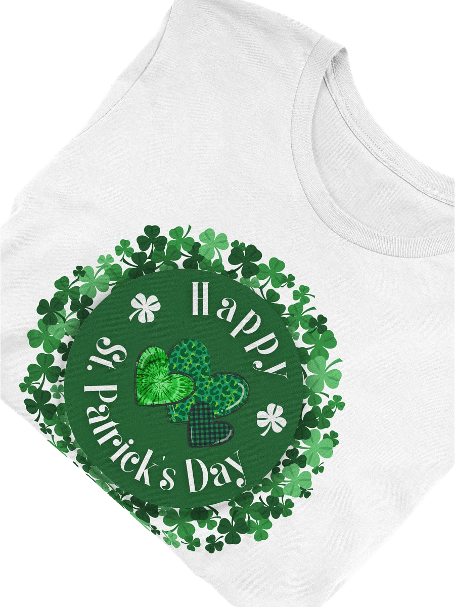 Happy St. Patrick's Day Clover Design T-Shirt product image (5)