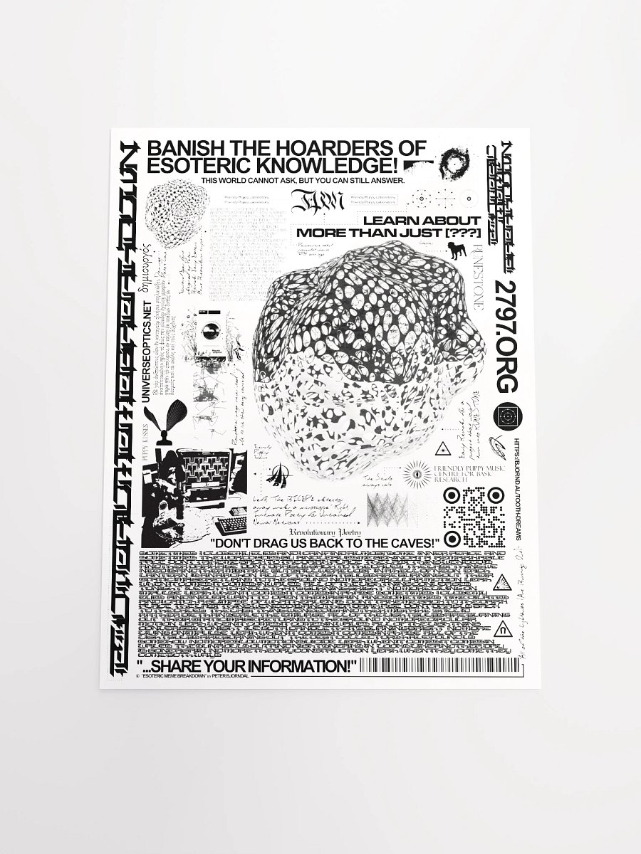 Banish The Hoarders of Esoteric Knowledge Poster! product image (4)
