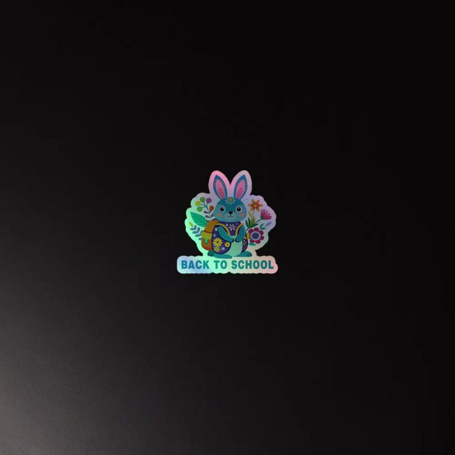 Back to School Cute Rabbit Sticker product image (4)