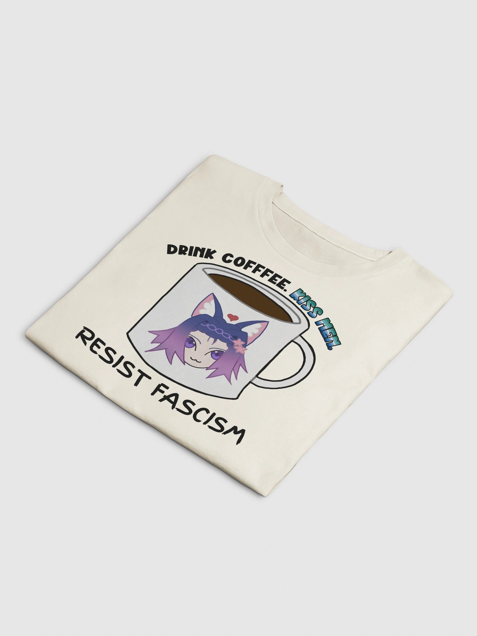 Drink Coffee. Kiss Men. Resist Fascism Crop product image (3)
