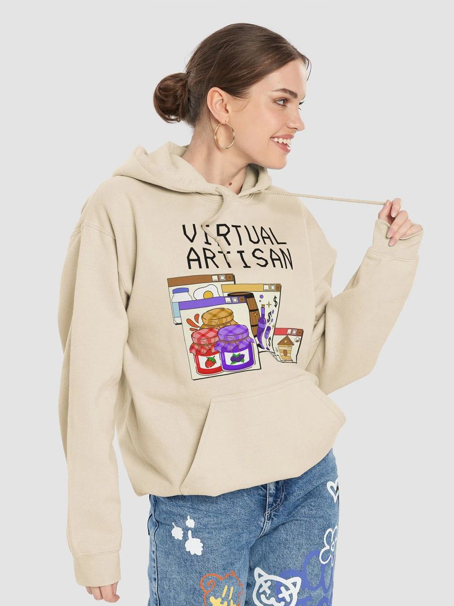 Virtual Artisan Hoodie - Black Text product image (97)