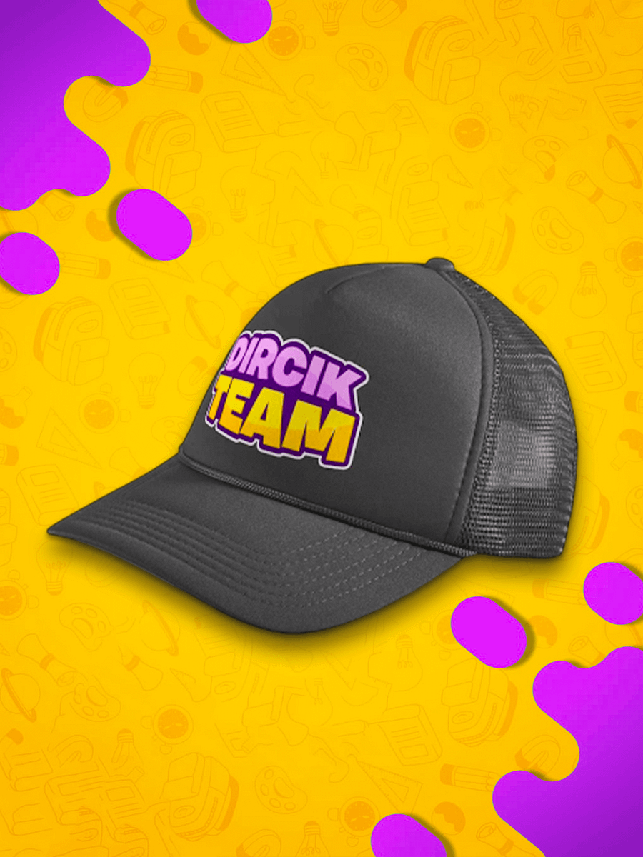 CZAPKA Z ZAGIĘTYM DASZKIEM - DIRCIK TEAM 2.0 - CZARNA product image (1)