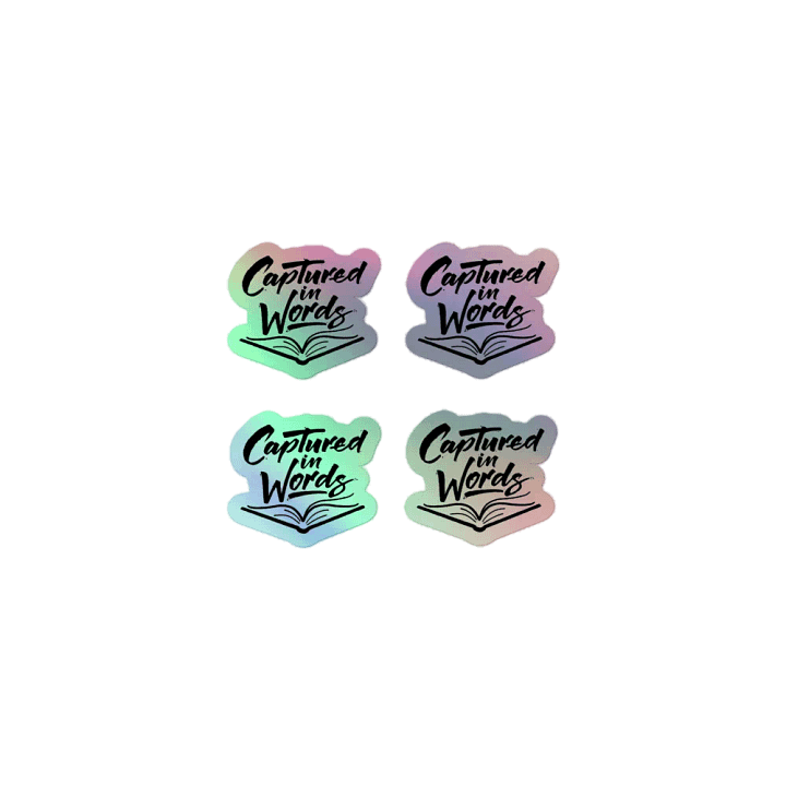 Captured in Words - Kiss-Cut Holographic Sticker Sheet product image (1)