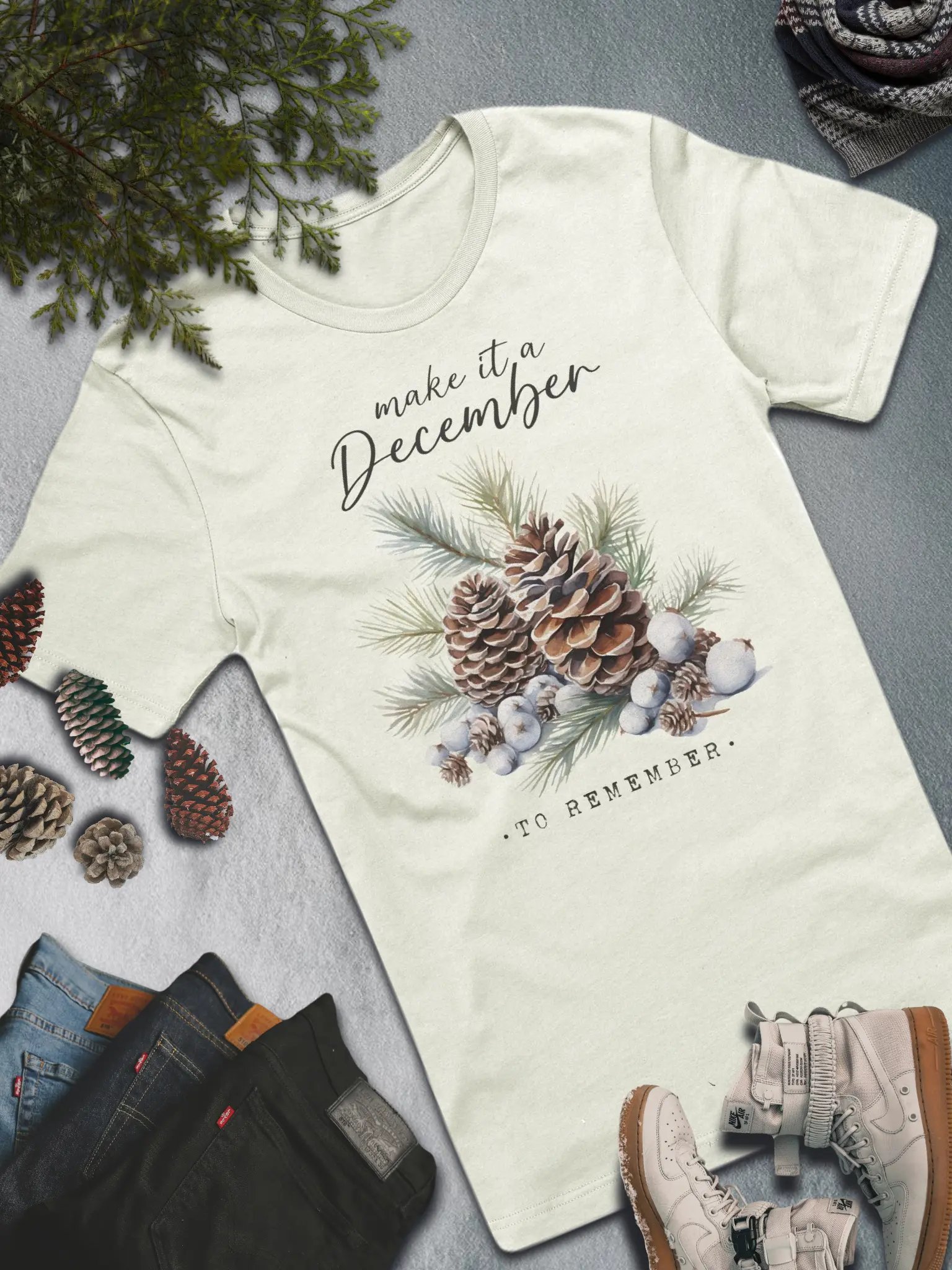 December to Remember T-Shirt – Cozy Winter Style product image (4)