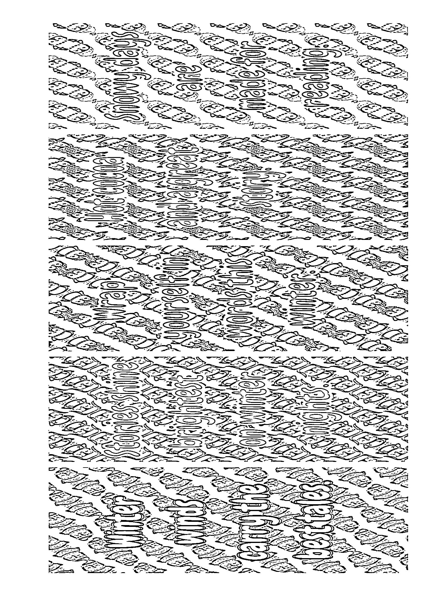 Coloring Your Own Winter Boomark Sheets product image (6)