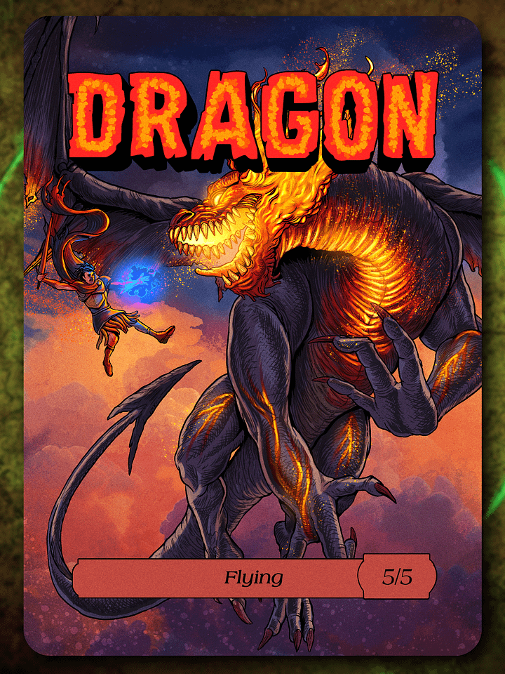 Dragon 5/5 Full Art Token product image (1)