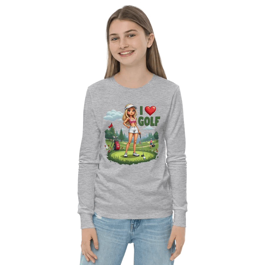 Cartoony Golf Lover's Delight Long Sleeve Tee product image (21)