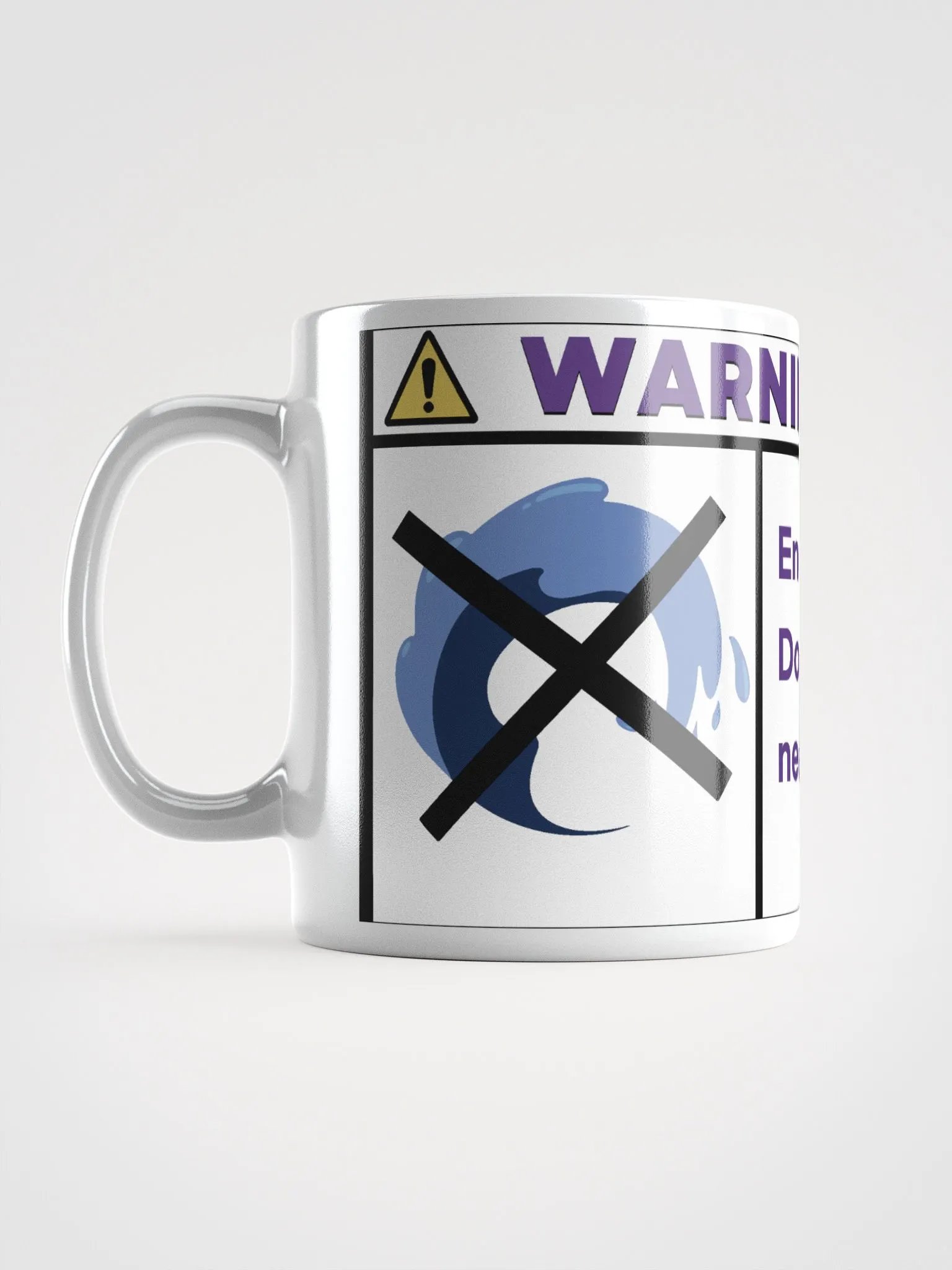WARNING: Enderman Glossy Mug product image (5)