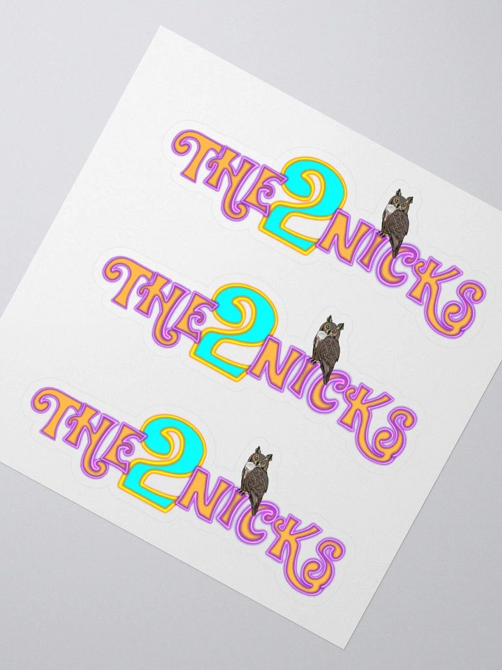 The2Nicks 3x Stickers product image (2)