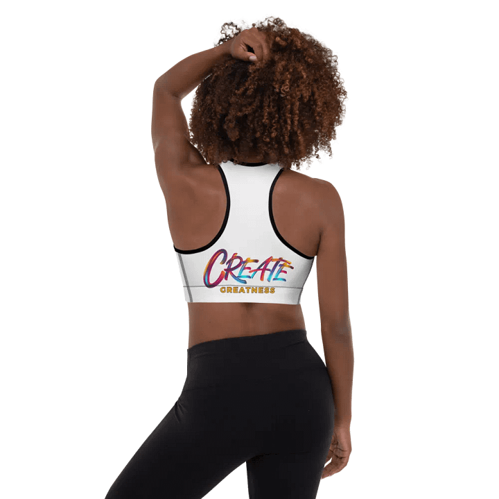 Create Greatness Energetic Vibes Dance Padded Sports Bra product image (3)