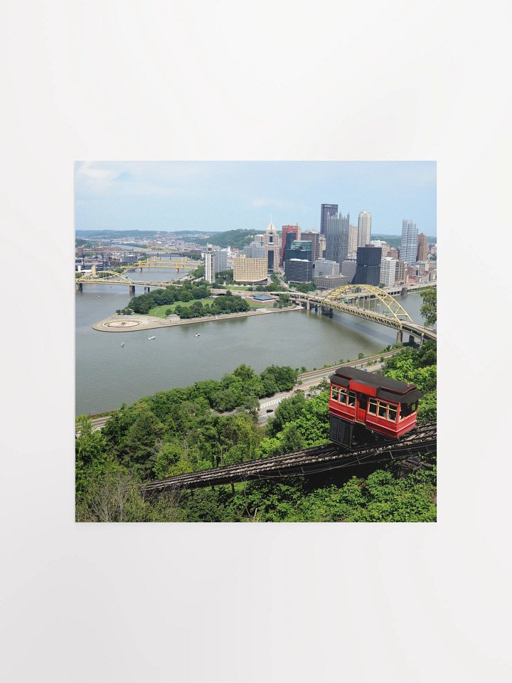 Pittsburgh - Downtown and Duquesne Incline - print/poster product image (1)