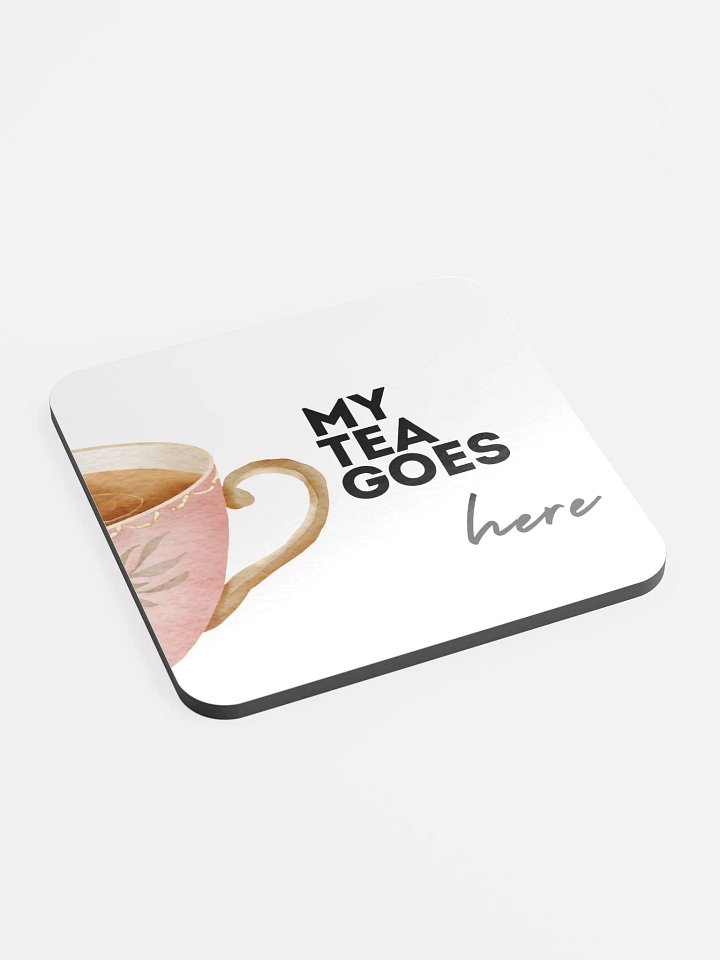 My Tea Goes Here Cork Coaster Set product image (2)