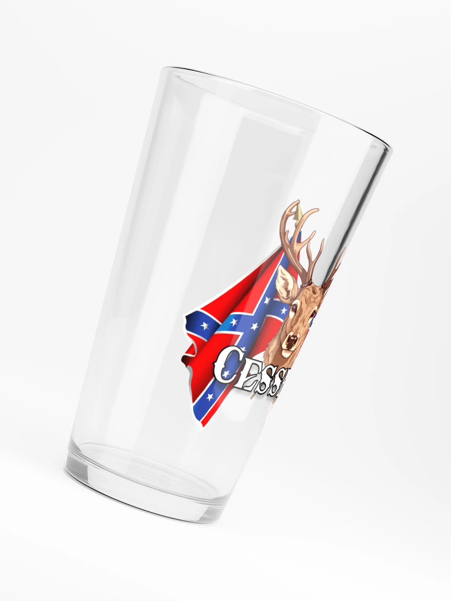 "Cessna" Last Name Rebel Redneck Deer - Shaker Pint Glass product image (6)