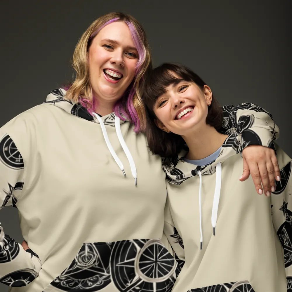 Cream & Black Symbology Hoodie product image (10)