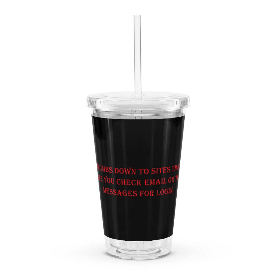"2 Step Authentication" Double Wall Tumbler product image (1)