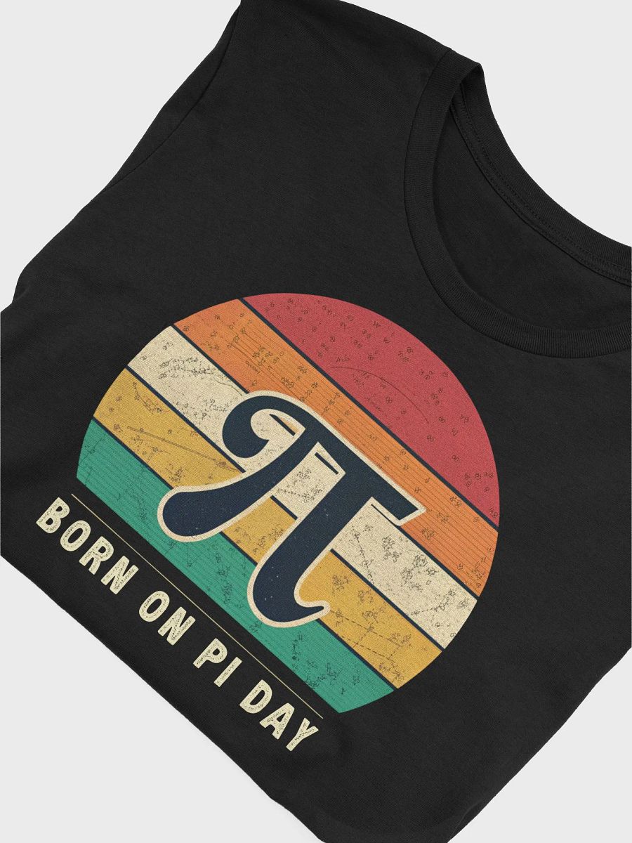 Retro Vintage Born in March Pi Day T-Shirt | Funny 3.14 Birthday Gift for Math Lovers product image (5)