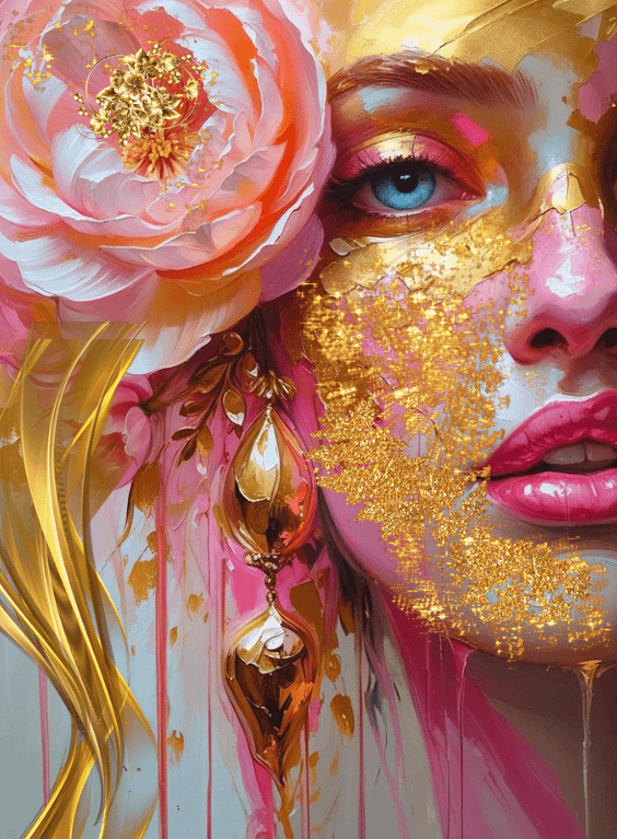 Abstract - Pink & Gold series Wall Art product image (5)