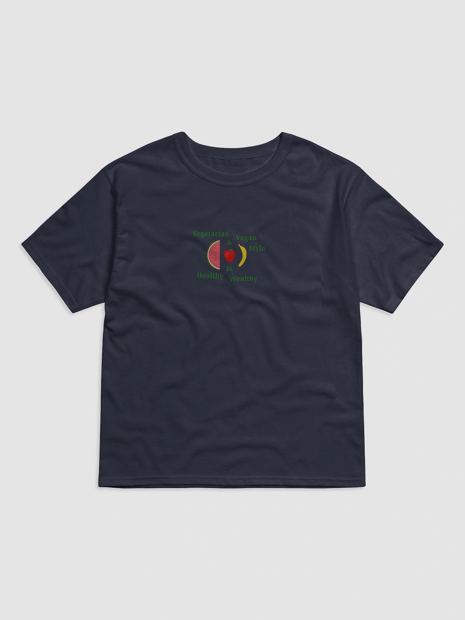 Healthy Wealthy Vegetarian & Vegan Style T-Shirt product image (1)