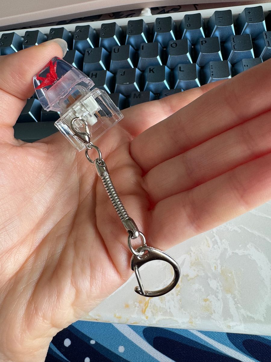 Clickable Crystal Crane Keychains product image (2)