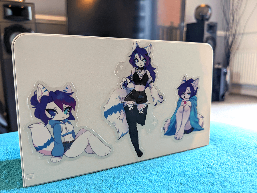 Teatime Fox - Clear sticker product image (3)