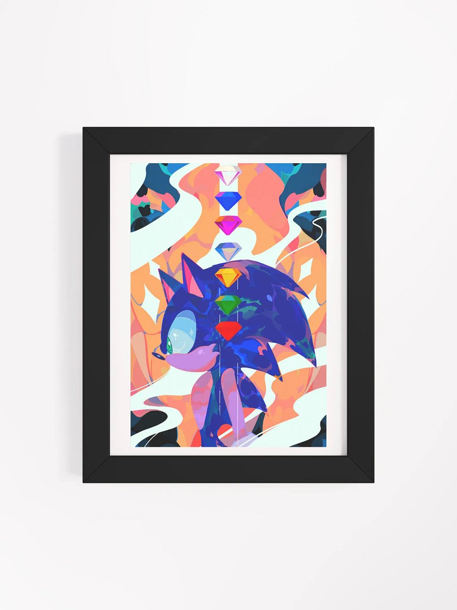 Whimsical Gemstone Hedgehog Matte Poster product image (22)