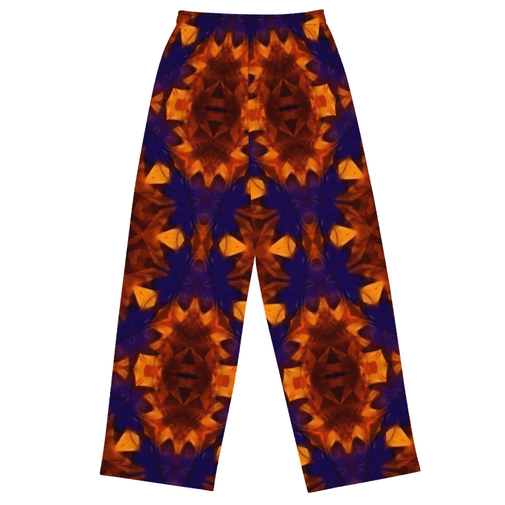 Blue Orange Kaleidoscope Wideleg Pants product image (1)