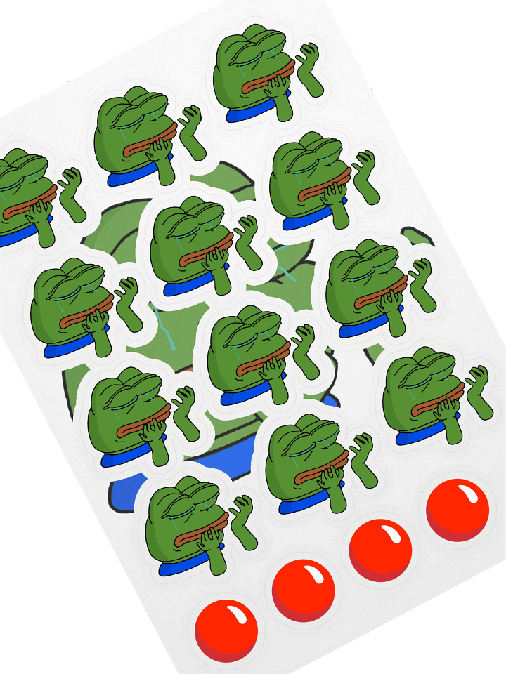 STICKERS! - Pepe Crying Pack! product image (1)
