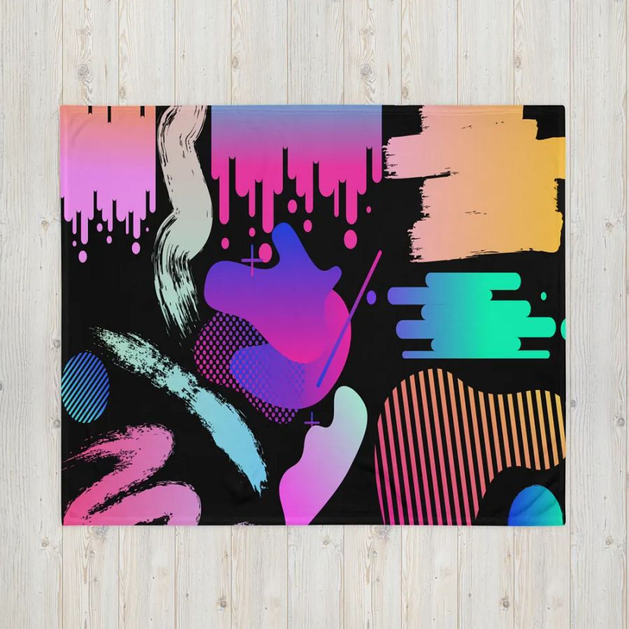 90's Pattern Throw Blanket | 1990's Pattern Blanket product image (16)