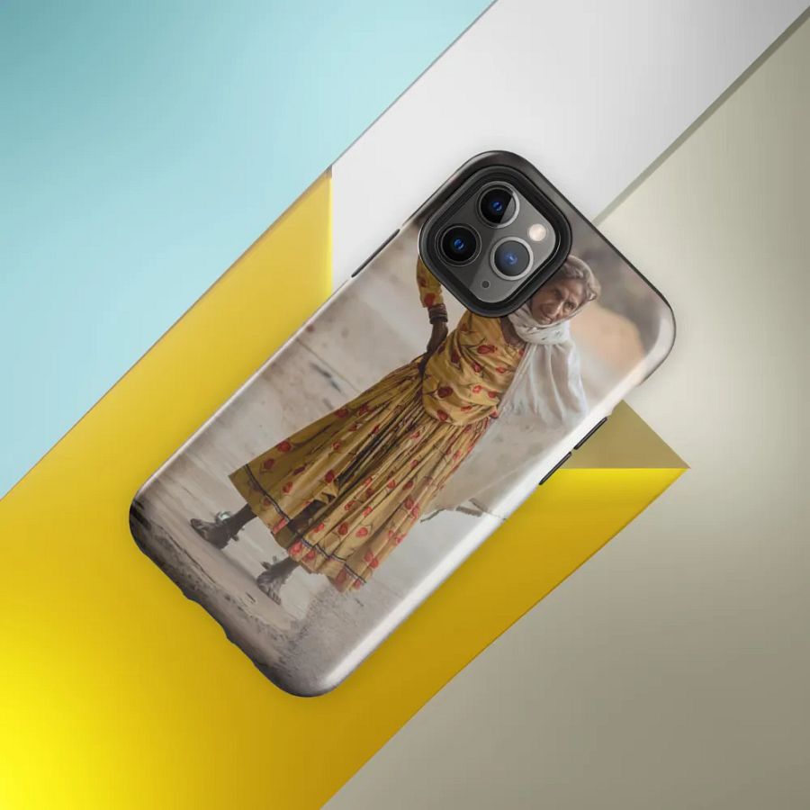 Vintage Elderly Woman in Traditional Dress Phone Case product image (33)