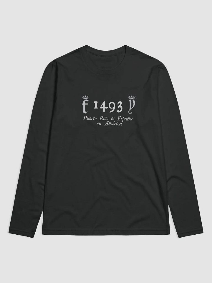 Camiseta manga larga negra - 1493 Puerto Rico es España en América product image (1)