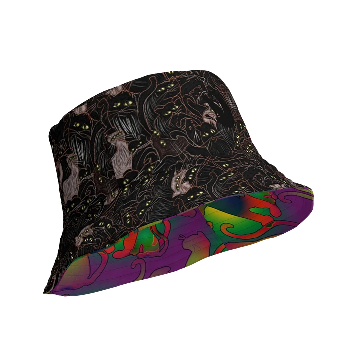 Abstract and Black Cats Bucket Hat product image (1)