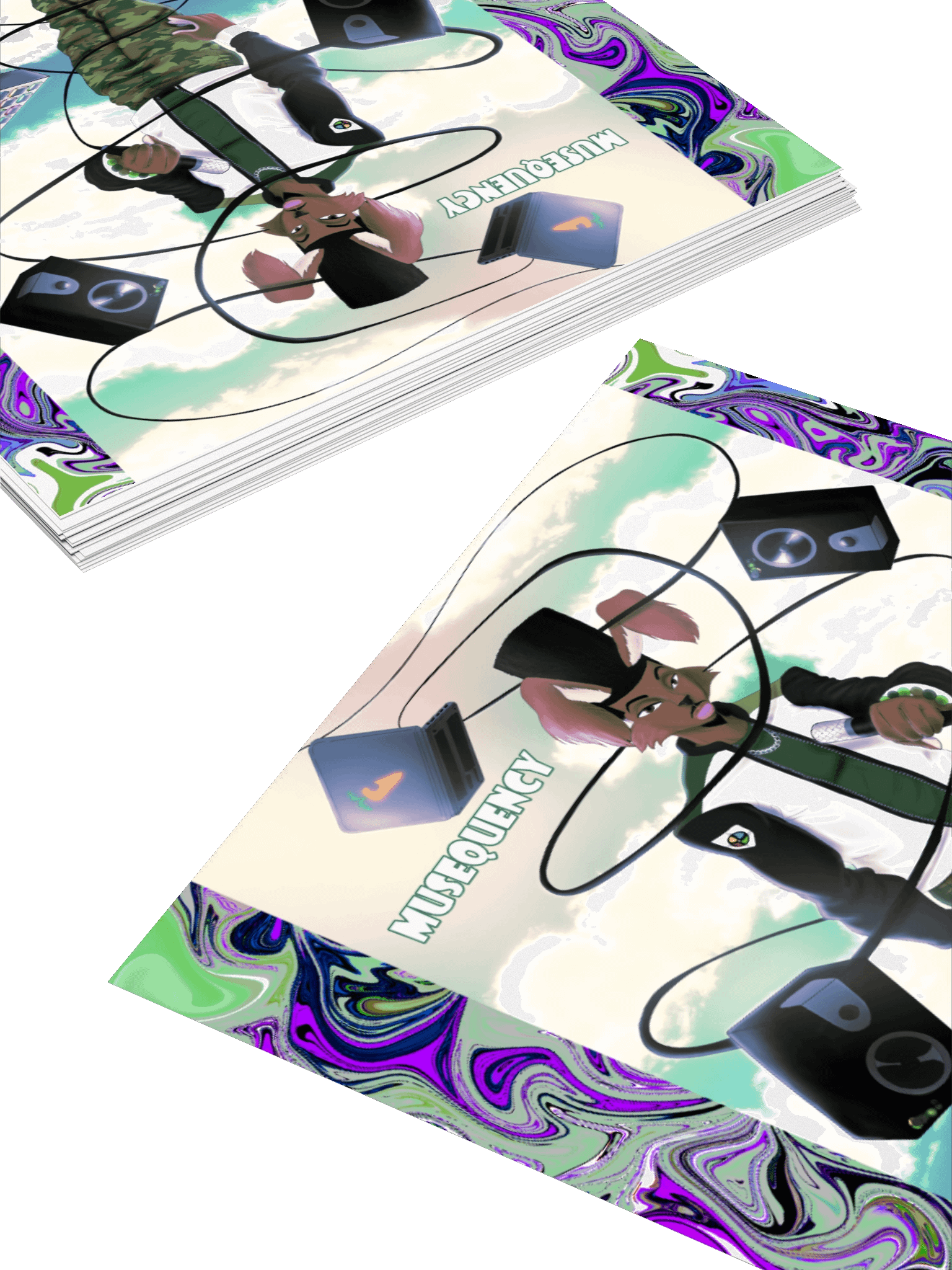 DLU DON’T LABEL US™ MUSEQUENCY Kiss Cut Stickers product image (11)