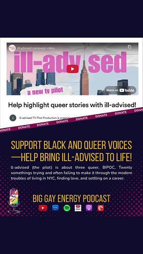 Tired of shows that don’t reflect your world?

Ill Advised is here to change that. With an all-Black, all-Queer main cast, it...