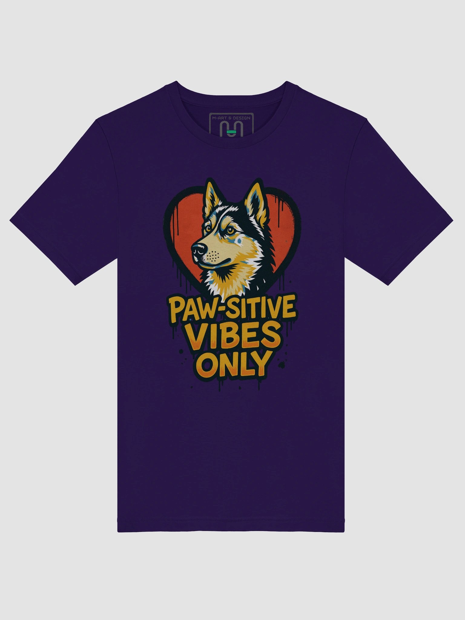 Husky “Paw-sitive Vibes Only” Tee product image (47)