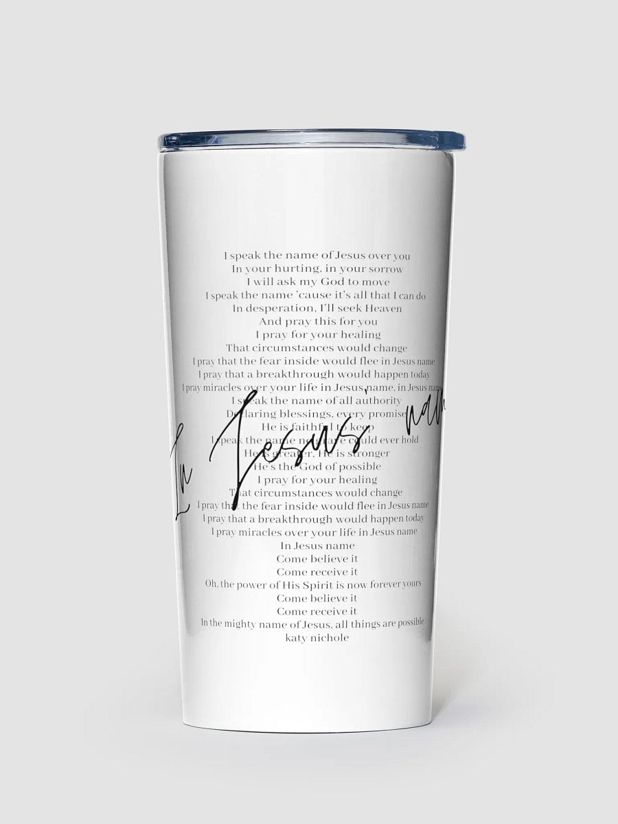 In Jesus' Name Tumbler product image (2)