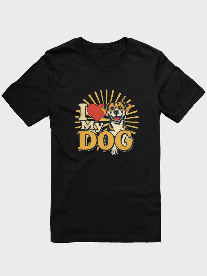 I Love My Dog Design T-Shirt product image (1)
