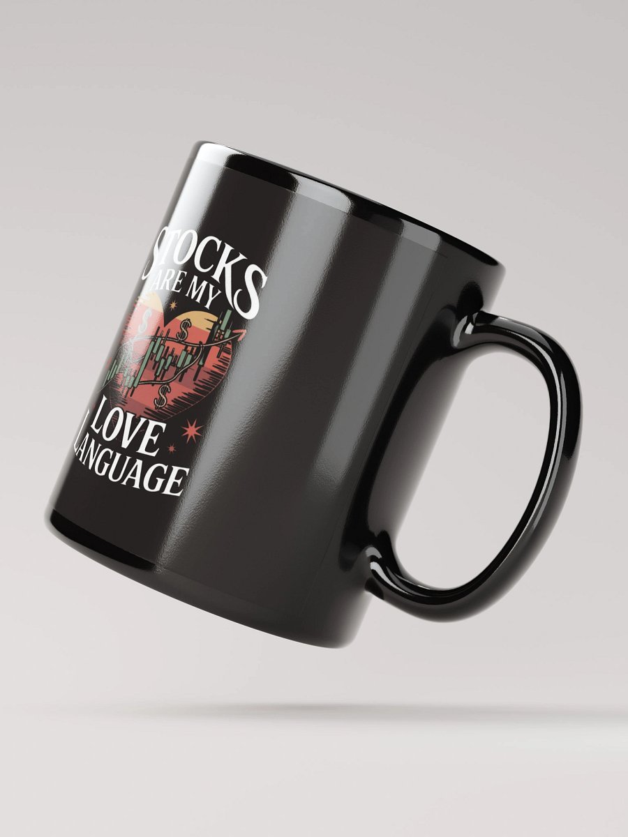 Stocks in Love Black Glossy Mug product image (2)
