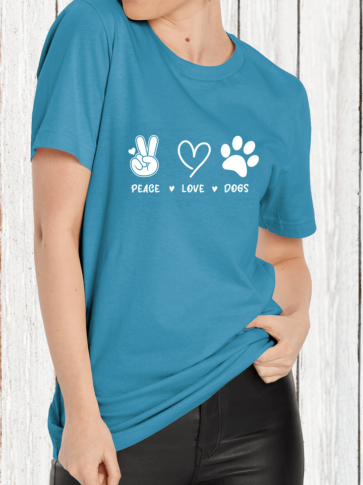 Peace, Love, Dog super soft T-shirt product image (1)