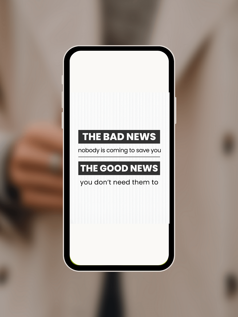 Digital Download 'The Good and Bad News ' Motivational Poster product image (4)