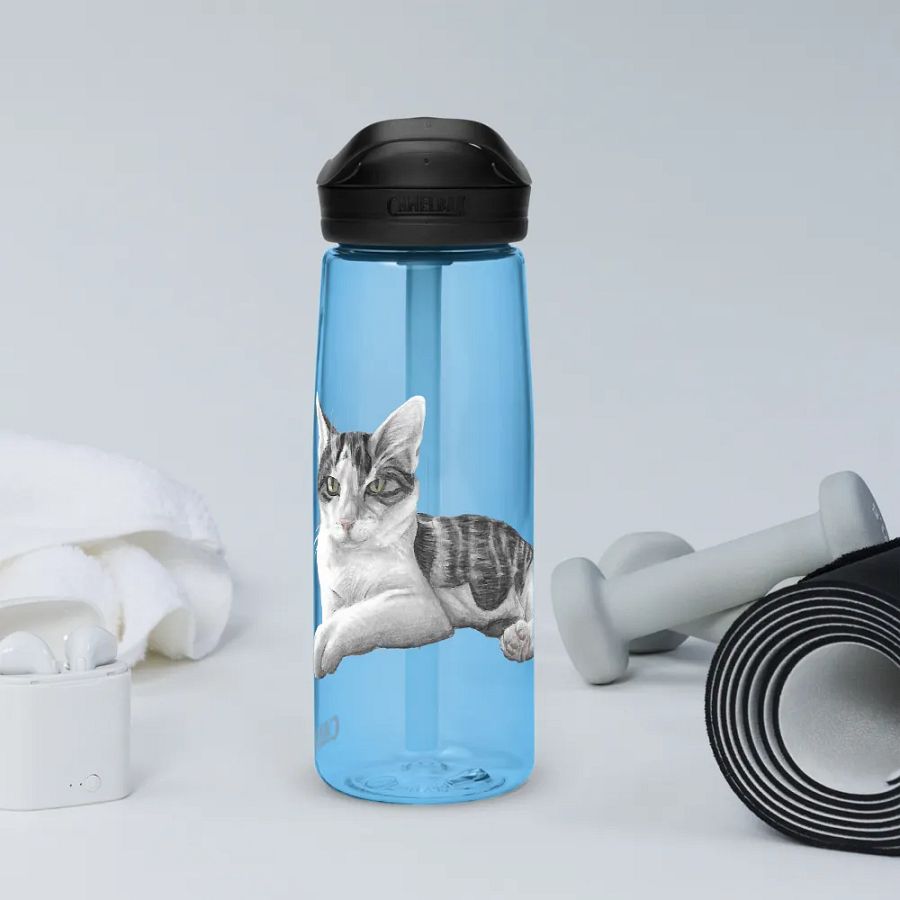 Cat Drawing Water Bottle Straw product image (69)