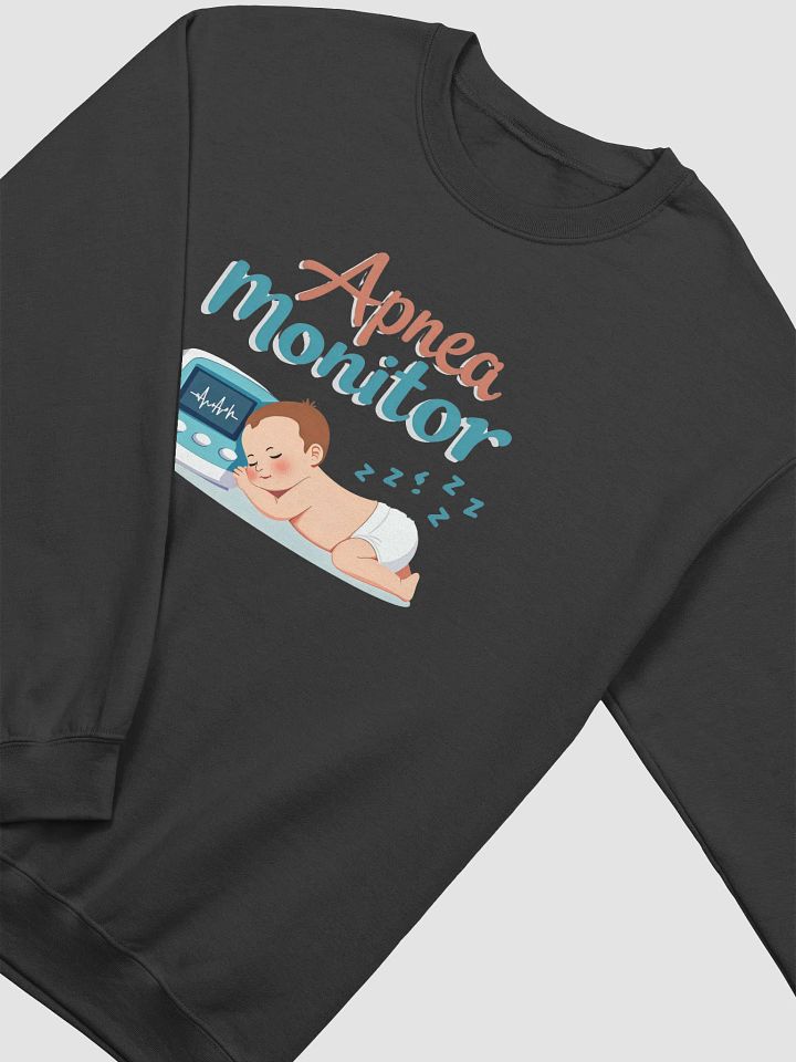 Sleep Safe Baby Apnea Monitor Crewneck Sweatshirt product image (20)