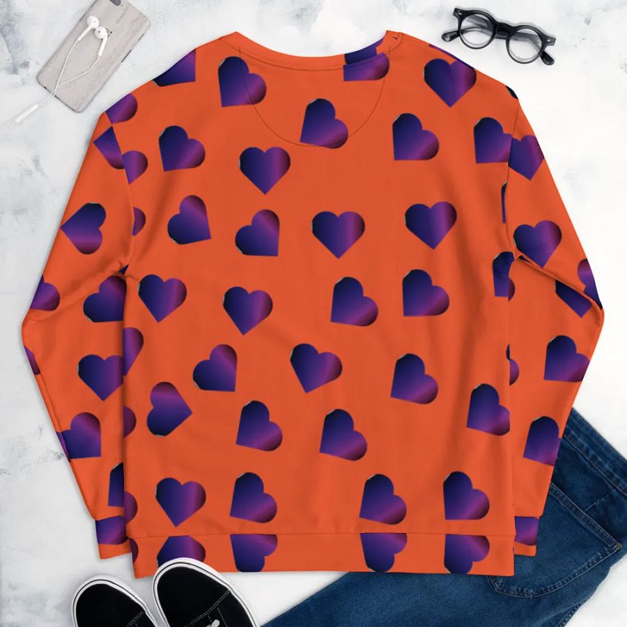 Love Pattern Vibrant Hearts Unisex Sweatshirt product image (12)